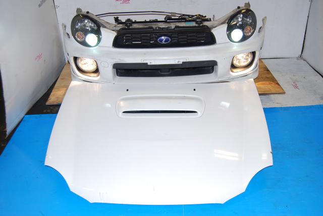 Used WRX v7 Front End Conversion, Sedan Nose Cut with HID Headlights, Foglights, Fenders with Side Markers & Hood Scoop