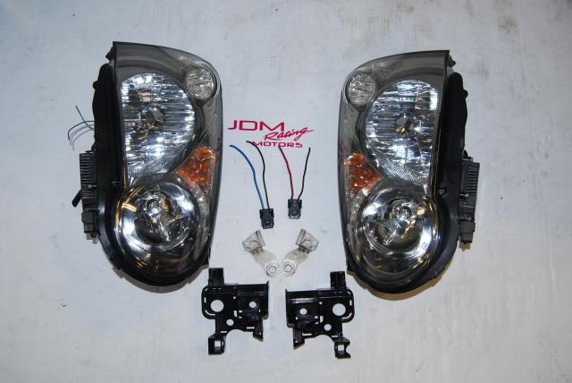 Used Subaru Version 8 Headlights, WRX 2004-2005 HID v8 Lights with Tested Ballasts & Mounting Brackets