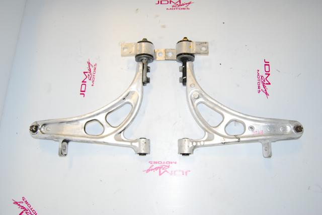 Used Subaru Impreza GC8 Front Lower Aluminum Control Arms with Adapter Cones