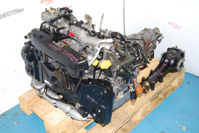 Impreza WRX 2002-2005 EJ205 Engine & Transmission, Quad Cam AVCS Turbo 2.0L EJ20T Motor & 5MT LSD Package