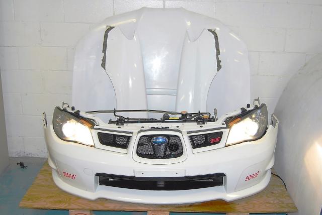 Used Impreza WRX STi Version 9 Nose Cut Conversion, Hood, Fenders, Grill & Hawkeye Headlights (tested) Complete Front End Conversion