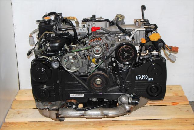 WRX Impreza 2002-2005 EJ20T DOHC Low Mileage Engine, JDM AVCS 2.0L EJ205 Motor For Sale