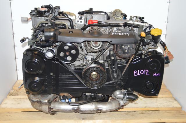 WRX 2.0L Turbocharged EJ205 Impreza DOHC Motor, JDM AVCS EJ20 Turbo Low Mileage Engine Swap For Sale