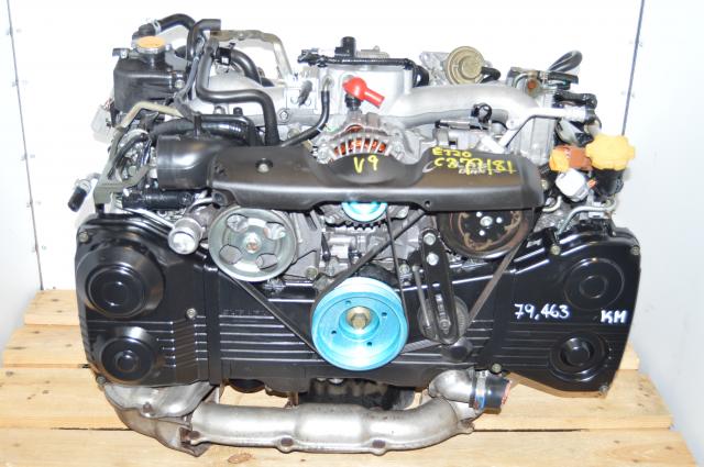 Subaru 2.0L EJ205 TD04 Turbo Engine Swap for 2002-2005 AVCS Model with Aftermarket Pulleys For Sale
