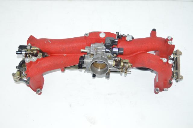 JDM STi Version 8 Intake Manifold TGV Deleted Assembly For Sale with Throttle Body Long runner