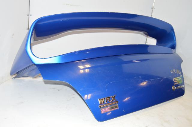 ZERO SPORTS subaru impreza wrx sti wing with trunk link for sale GDA GDB wrb blue 