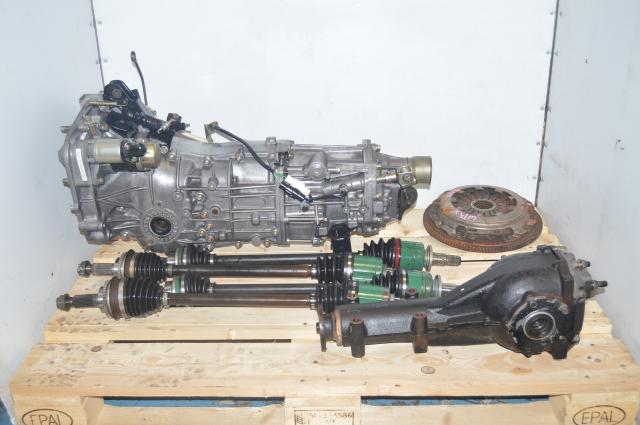 JDM Subaru WRX GDB GDA 2002-2005 2.0L Replacement 5-Speed Manual Transmission, Axles & Rear 4.444 LSD Rear Diff.