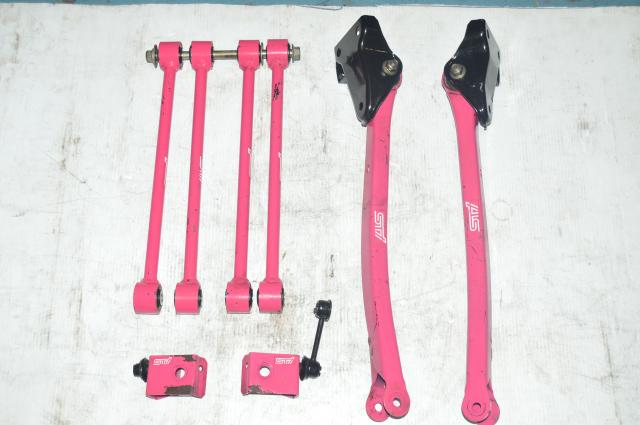 Version 8 STI Pink Lateral Links, Rear Trailing Arms and Endlinks, 