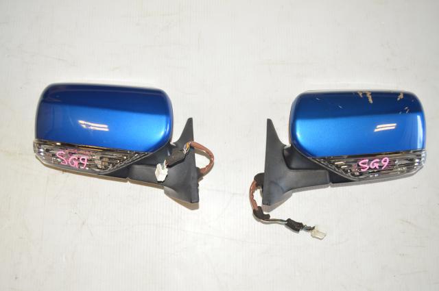 Subaru Forester JDM SG9 STI Exterior Power Folding Mirrors for 2004-2008 Models in WRB