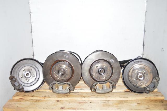 2002-2005 Subaru WRX OEM Complete Brake Replacement Assembly Hubs, Rotors, Pads, Calipers
