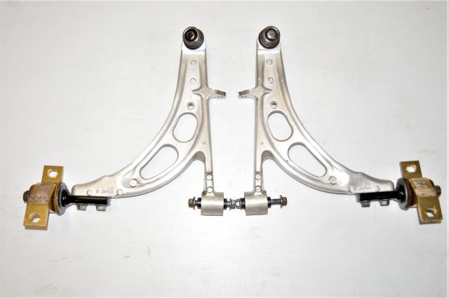 JDM Used Subaru Forester SG5 SG9 03-08 Aluminum Front Lower Control Arms for Sale with Aftermarket Mounting Bracket