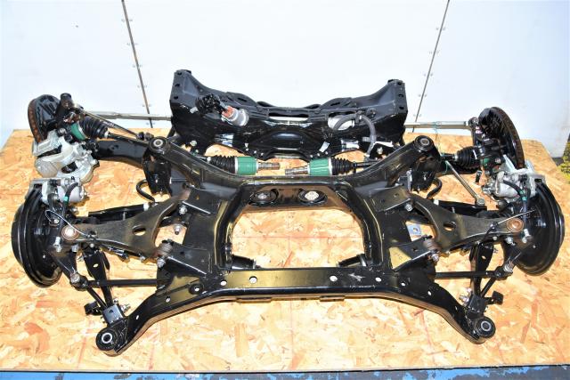 Used Subaru BRZ Front & Rear Subframe Assembly with Axles, Rotors, Hubs & Brake Assembly for Sale