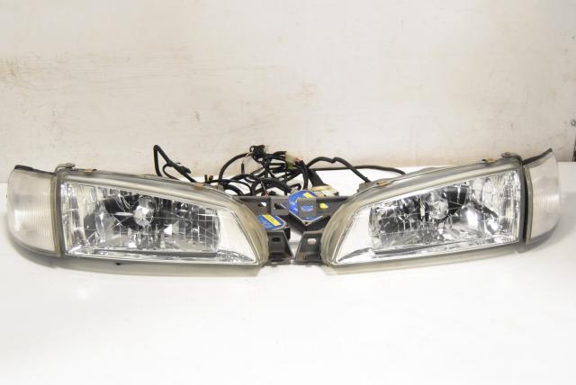 Used OEM Subaru GC8 Type-RA STi 1999 Facelift JDM Front Left & Right HID Headlight Assembly for Sale