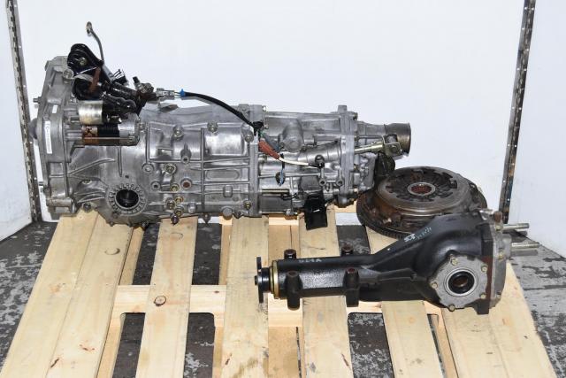 JDM Pull-Type JDM 5-Speed 2002-2005 Manual Replacement Impreza Transmission Swap with Rear 4.444 Matching Differential