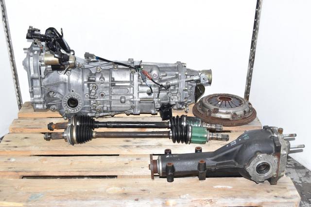 Used JDM Subaru 5-Speed Manual Push-Type WRX 2006+ Replacement Transmission Package for Sale with 4.11 Rear Differential