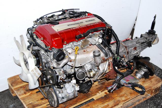 JDM NISSAN SR20DET S13 Redtop Engine, SR20 Turbo Motor Manual 5 Speed Transmission Silvia, 180SX 240