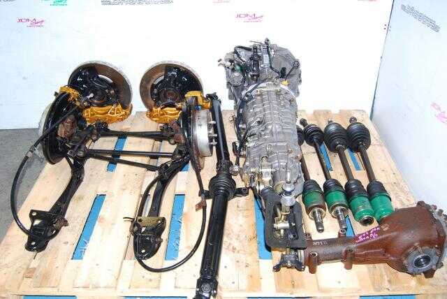 WRX STi 6-Speed v7 TY856WB1AA Transmission with R180 Diff, Axles, Driveshaft & Brembos