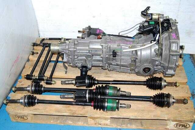 TY754VZ6AA WRX 02-05 manual transmission, JDM TY754VB6AA Transmission, 4.444 LSD Diff, Axles & Lateral Links