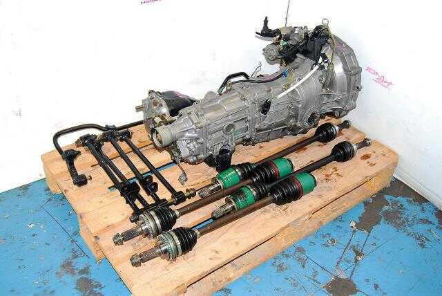 Impreza WRX 02-05 TY754VN2BA 5 Speed Manual Transmission Replacement, JDM TY754VB4AA 5MT, 4.444 LSD Diff, Axles & Lateral Links