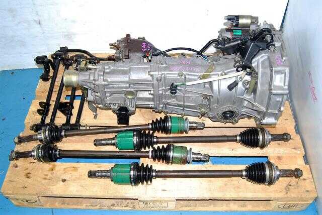 WRX 2002-2005 TY754VZ6AA 5 Speed Manual Transmission Replacement, JDM TY754VB6AA 5MT, 4.444 LSD Diff, Axles & Lateral Links