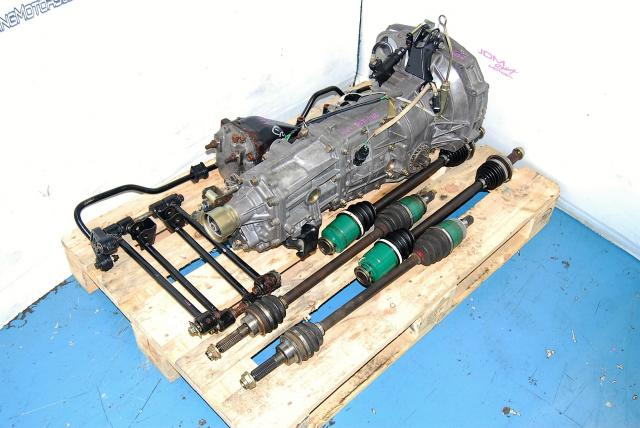 2002-2005 Impreza WRX TY754VZ6AA 5MT Replacement, JDM TY754VBAAA Transmission, Front Axles, Lateral Links & 4.444 LSD Differential