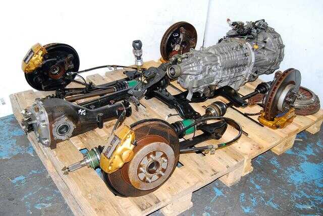JDM STi Forester TY856WL4CC 6-Speed Transmission Package, R180 3.9 Final Drive Differntials, Brembo Calipers & Axles