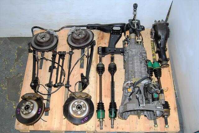 Subaru WRX STi TY856WB1CA Transmission Package and 4/2 Pot Complete 2002-2007 Brake Setup For Sale