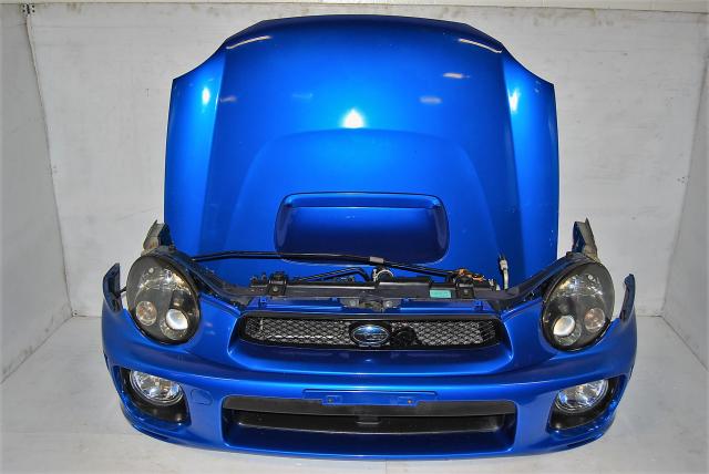 Impreza WRB 2002-2003 Version 7 Complete Front End Conversion, WRX STi Hood & Hood Scoop, Fenders with Side Markers & HID Healights For Sale