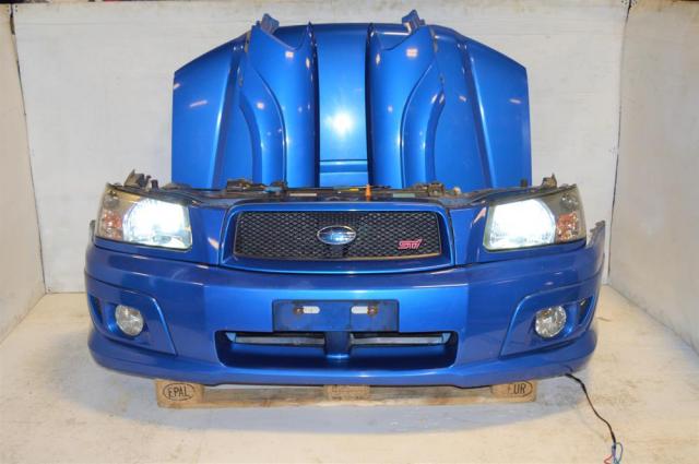JDM Forester STi Complete Front End Conversion with STi Foglight Covers, Headlights, STi Grille, Fenders & Radiator with Support For Sale