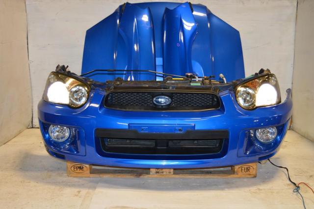 WRX 04-05 v8 JDM Nose Cut Conversion with Ballasts & HID Headlights, Version 8 Fenders, WRB Bumper & Hood For Sale