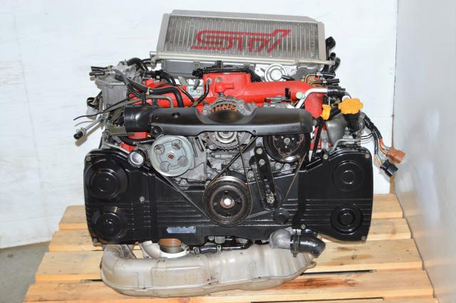 JDM STi version 8 EJ207 with VF37 Twin-Scroll Turbo Motor For Sale, Subaru 02-07 v8 2.0L Engine
