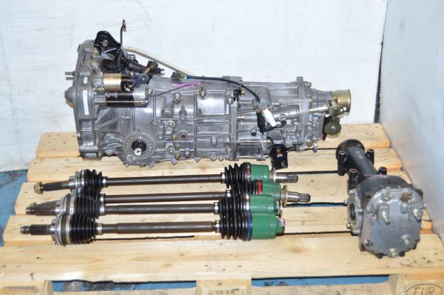 JDM 5 Speed WRX Replacement Transmission, 2002-2005 5MT For Sale with 4 Corner Axles & LSD Differential