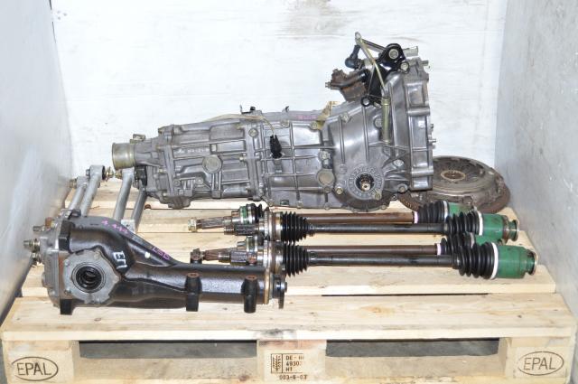 Impreza WRX GD 2002-2005 5 Speed Manual Transmission Swap For Sale with Aluminum Lateral Links, Rear LSD Differential & Axles