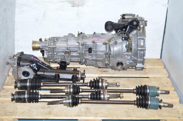 JDM Subaru WRX 5 Speed Manual Transmission Swap with 4 Corner Axles & Matching Rear 4.444 Differential For Sale