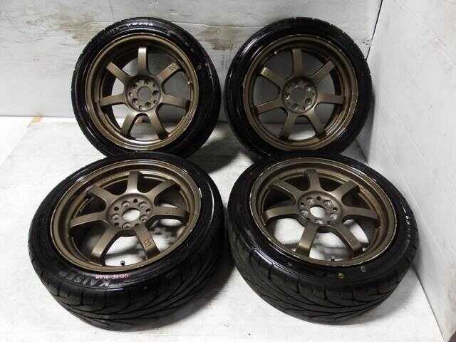 JDM GRAM LIGHTS 57S Wheels 17X7.5 Offset 48 5X100 215/45ZR17 For Sale