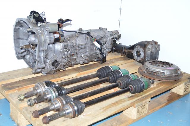 JDM 5 Speed WRX 02-05 Transmission Replacement Swap For Sale with Axles, Clutch and Rear 4.444 LSD Rear Differential
