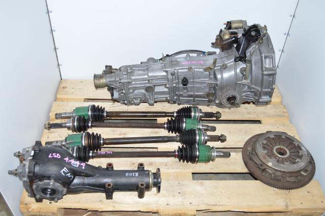 Impreza WRX 5 Speed Transmission Swap with Matching 4.444 LSD Rear Differential & 4 Corner Axles