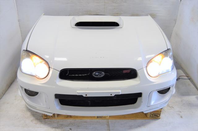 Subaru Version 8 JDM STi 04-05 Nose Cut Conversion with Fenders, Hood, Front Bumper with Lip & Radiator For Sale