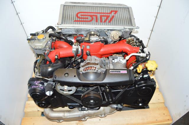 JDM STi Twin Scroll EJ207 VF37 Version 8 DOHC AVCS Engine with HKS Downpipe For Sale