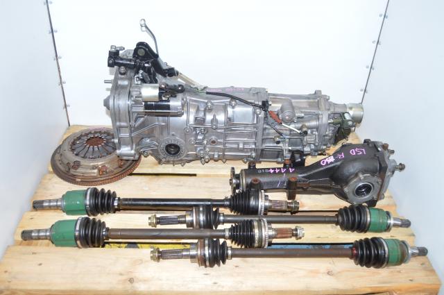 Used JDM Subaru WRX 2006-2007 GD Push Type Replacement 5 speed Transmission with 4.444 LSD Rear Differential For Sale
