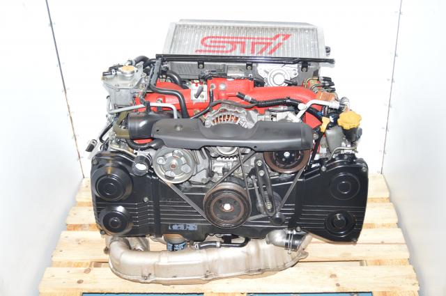 JDM GDB STi 2002-2007 Version 8 Twin Scroll IHI VF37 Turbocharged EJ207 AVCS DOHC Engine Swap For Sale