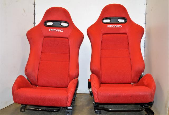 JDM Acura Honda RSX Integra Type R DC5 Red Recarco Seats OEM with Rail Assembly - In Great Condition!!! Civic EK9 DC2 