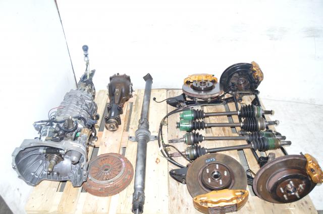 JDM STi 2002-2007 Version 7 TY856WB1CA Front LSD 6-Speed Conversion Transmission Swap For Sale with Accessories