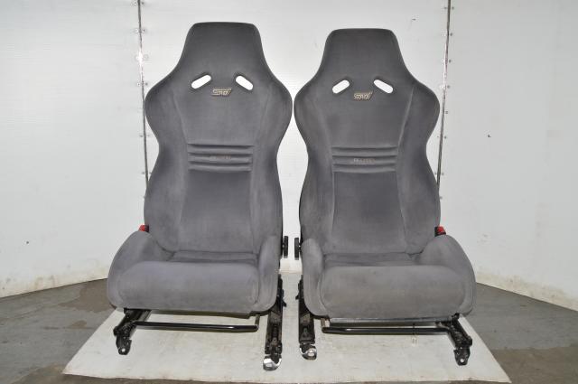 JDM STi Limited S203 Recaro Carbon Fiber Backing Bucket Front Seats For Sale