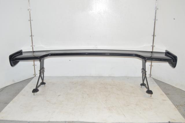 Genuine JDM Subaru STI V7 S202 Carbon Fiber Spoiler with Wing Risers.