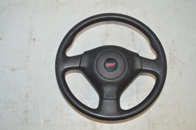 Subaru JDM Version 8/9 Black STi Steering Wheel for 2005-2007