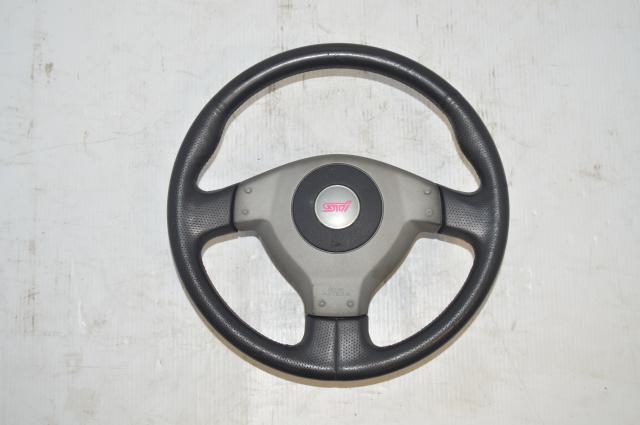 Subaru JDM Version 7/8 Silver STi Steering Wheel for 2002-2004