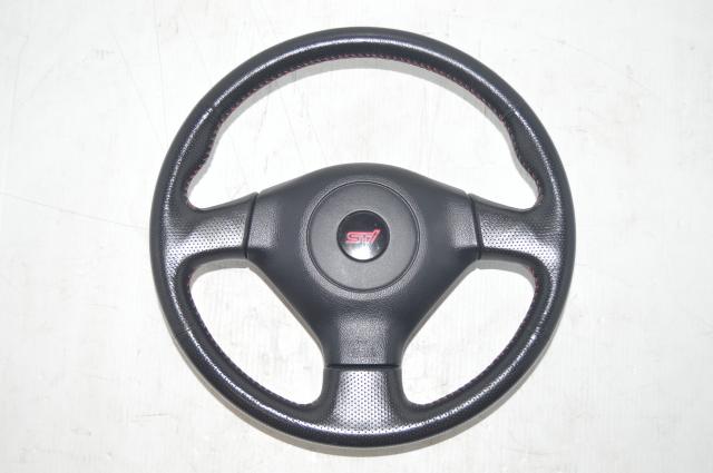 2005-2008 Subaru Forester SG9 STI V9 Black Steering Wheel