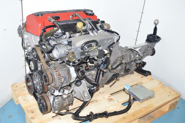 JDM Honda F20C AP1 2.0L Engine DOHC VTEC Swap for Sale with 6-Speed Transmission Package For Sale