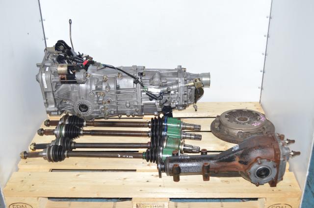 JDM Subaru WRX 2002-2005 5-Speed Transmission, 4.444 LSD Rear Differential, 4 Corner Axles, Flywheel & Pressure Plate